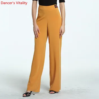 Noi de 8 culori Femei partea de Dans latino Pantaloni Adult spectacol de dans Îmbrăcăminte Standard Național de Dans Modern pantaloni de culoare Solidă
