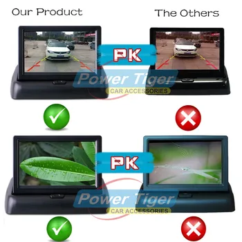 Noi Pliabil Digital TFT Ecran LCD Monitor Auto Pentru Masina din Spate Vedere aparat de Fotografiat de mers înapoi Sau Suport DVD NTSC / PAL
