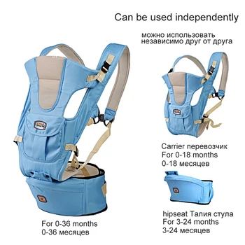 Nou 0-36m infant toddler economice marsupiul sling rucsac-sac de viteze cu hipseat folie de nou-născut de strat de acoperire pentru copii cărucior