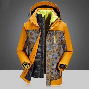 Noua jacheta de Iarna barbati de brand rață jos jacheta barbati linie detașabil, rezistent la apa canadiană uza jacheta jos haina bărbați