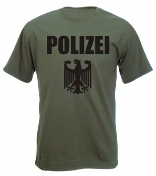 Noua Moda Bărbați Tricou Crea Propriul Tricou Poliția T-Shirt Germania Polizei Ofițer de Toutes Les Tailles Tricou