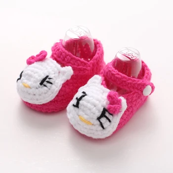 Noua Moda de Tricotat Lână Mână-tricot pentru Copii Toddler Pantofi (1-18 luni)
