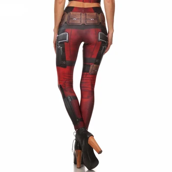 Noua Moda Sexy Femei jambiere Super-Erou Deadpool Jambiere Digital 3d Printed legging Femeie Pantaloni Plus dimensiune Pantaloni de Antrenament