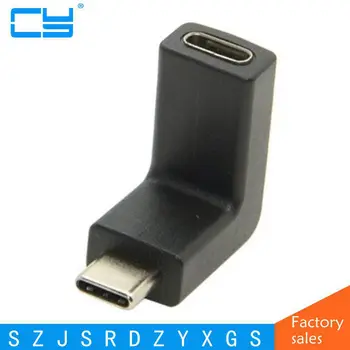 Noul design Cot 10Gbps de 90 de Grade Unghi USB-C USB 3.1 Tip C de sex Masculin la Feminin Extensie Adaptor de Tip c AV Conector Unghi