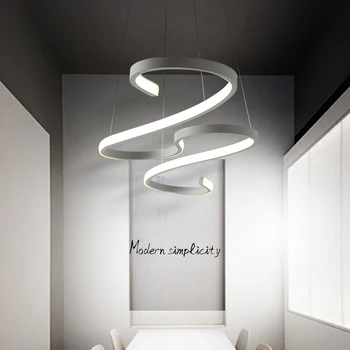 Noul design minimalist artă Modernă cu LED-uri Candelabru Pentru luat Masa, Bucatarie Bar AC85-265V Aluminiu Agățat Candelabru Lampă de Iluminat