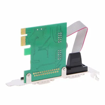 Noul PCI-E PCI Dual Serial DB9 RS232 Express Controler Serial Adapter Card de 2-Por fierbinte