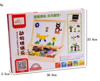 Nouă Copii Puzzle Seturi pentru Băieți și Fete Fantasy Jucarii din Lemn cu Tablă și Tablă Jucarii Copii Drawboard AKP016