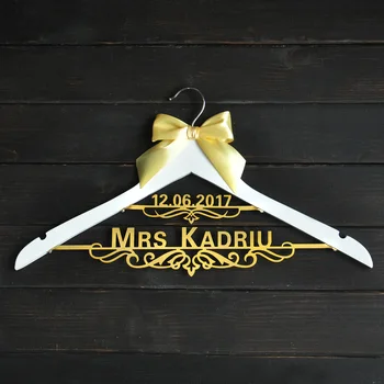 Nunta personalizate Cuier cu Data de Mireasa Mireasa Cuier Personalizat, rochie de cuier