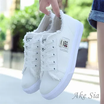 O Panza pantofi femei casual apartamente 2017 trendy versiunea coreeană dantelă-up de moda de sex feminin primavara/toamna pantofi solide pantofi albi