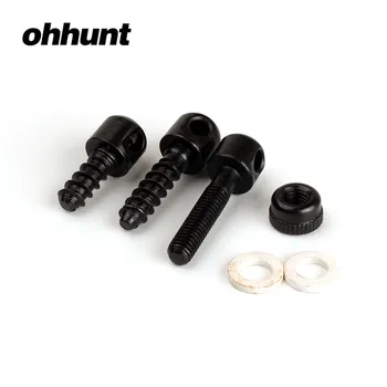 Ohhunt 3Pcs Set Pistol Sling Kit de Montare Sling Swivel Stud pentru cele Mai multe Puști, Puști din Spate din Lemn Pivotante Șuruburi de Bază