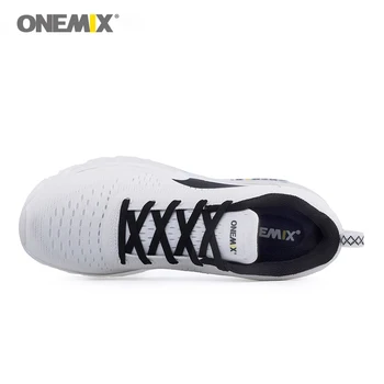Onemix 2017 femei pantofi de alergat pentru femei pantofi sport tenisi de amortizare perna knit mesh respirabil căpută pentru pantofi de mers pe jos în aer liber