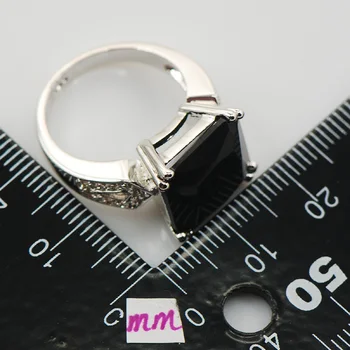 Onix Negru Pentru Femei De Moda De Argint 925 Inel F922 Dimensiune 6 7 8 9 10