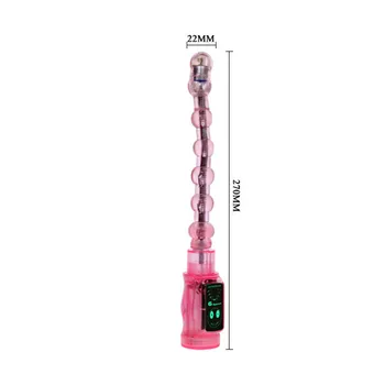 ORISSI 6 Viteze Moale, Flexibil Cristal Anal Vibrator Șoc Electric Dop de Fund Jucarii Sexuale Pentru Femei Jelly Vibrator Anal Margele