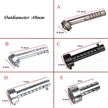Outdiameter 35mm 42mm 45mm 48mm 60MM Universal Tobei de Eșapament Amortizor Reglabil Db Killer Pentru Curse de Motociclete