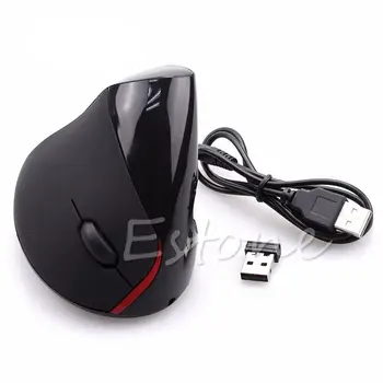 P Reîncărcabilă, fără Fir, Mouse-ul Ergonomic Design Mouse Optic 1600 DPI Wireless USB Verticale pentru Calculator PC