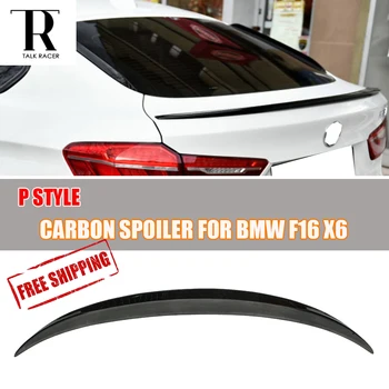 P Style X6 F16 Fibra de Carbon Spate Spoiler Portbagaj pentru BMW X6 F16 2016