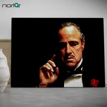 Panza Pictura Arta De Perete Moderne Imagine Nașul Film Vito Corleone Postere Canvas Postere De Film Printuri Decor Acasă Nici Un Cadru