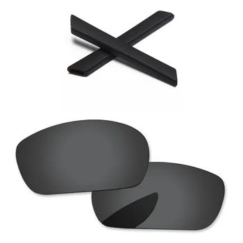PapaViva Polarizat Lentile de Înlocuire și de Cauciuc Negru Kit pentru Autentic Maxilar ochelari de Soare Rama - mai Multe Opțiuni