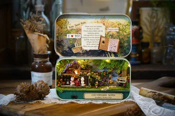 Papusa Casa Diy miniatură 3D Puzzle din Lemn casă de Păpuși Countrysides Casa Papusa Pentru Cadou Jucarii Rural Note Q004