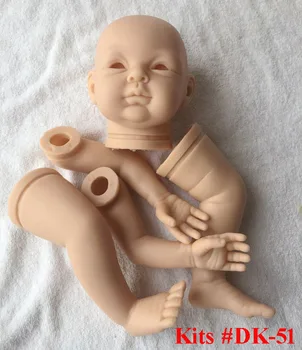 Papusa Reborn Kituri DK-51 pentru 22inches Vinil Moale Renăscut Baby Dolls Accesorii pentru BRICOLAJ Realiste Jucarii pentru DIY Kituri de Păpuși Reborn