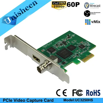 PCIe 60FPS HDMI SDI VIDEO CAPTURE Card de Joc de Streaming Live Stream Broadcast 1080P