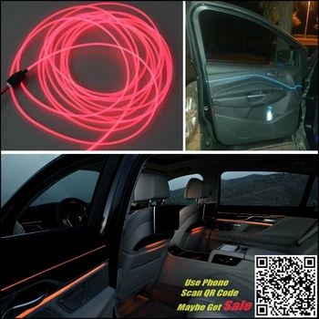 Pentru CHRYSLER 300C 2006-2007 Auto Interior Lumina Ambientala iluminare Panou De Mașină în Interiorul Rece Benzi luminoase prin Fibra Optica, Banda