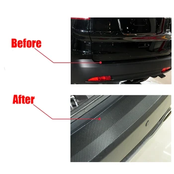 Pentru Honda CRV 2012-Fibra de Carbon Autocolante Auto Portbagaj de Boot Protejarea Bara Placă de Turnare Capac Exterior Styling Auto 1 buc