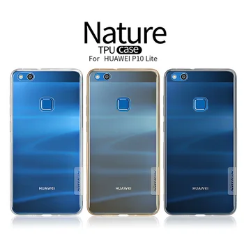 Pentru Huawei P10 Lite caz Nillkin Nature Limpede Transparent TPU Moale Caz Pentru Huawei P10 Lite 5.2