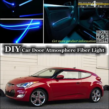 Pentru Hyundai Veloster interior de Lumină Ambientală Reglare Atmosfera de Fibra Optica Trupa Luminile de Interior Usa de iluminare Panou de Tuning