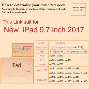 Pentru iPad 9.7 inch 2017 Wireless Bluetooth Caz de Tastatură Pentru iPad 9.7