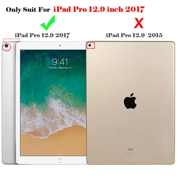 Pentru iPad Pro de 12.9 inch 2017 Wireless Bluetooth Caz de Tastatură Pentru iPad Pro 12.9 2017 Tableta Flip Piele Stand Coperta+Stylus