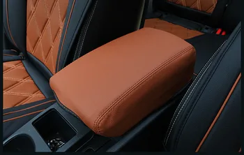 Pentru Nissan Qashqai J11 2016 2017 Masina Central cotiera cutie 3D design Piele Artificiala de acoperire accesorii