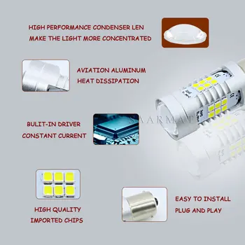 Pereche 9006 HB4 Ceață cu LED-uri de Lumină Lampă cu lumină de Zi DRL cu Becuri +Canbus Decodoare Pentru BMW Seria 5 E60 E63 E64 E46 330ci M3 E46 330ci