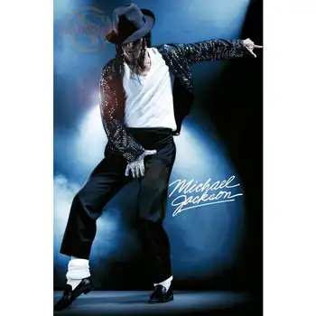 Personalizat Michael Jackson Poster Personalizat Canvas Arta Poster Acasă Decor Pânză Tesatura De Perete Poster De Imprimare Tesatura De Matase