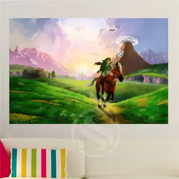 Personalizat Zelda legenda Tesatura Panza Poster Decor Acasă Poster Print de Arta de Perete Material