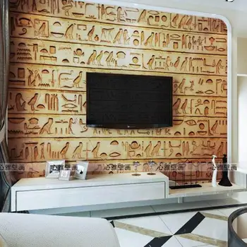 Personalizate pictura murala de perete Antic Egiptean stil retro tapet magazin de îmbrăcăminte personalizate, bar, KTV canapea, TV tapet de fundal murală