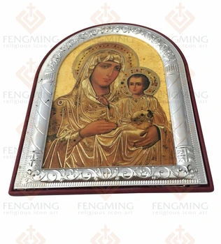 Personalizate pot Religioase cadouri decorațiuni interioare din Metal aur argint cadru de imagine maria, mama Ierusalim copilul Isus pe pandantiv din plastic