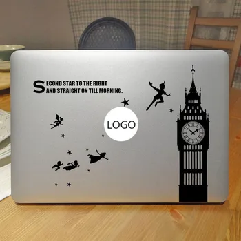 Peter Pan Zboară spre Insula Misterioasa Laptop Decal pentru Apple MacBook Air 13 Autocolant Pro Retina 11 12 15 inch HP Mac Mi Cartea Piele