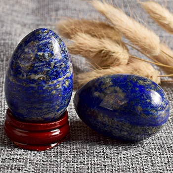 Piatră prețioasă Ou neinstruit Natural lapis lazuli Yoni Ou 45x30MM Dragoste Ouă pentru Kegel Exercițiu de Cristal de Vindecare Reiki