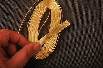 Piele de aur Ito Sageo Warpping Cablul de Sabie de Samurai Cuțite Japoneze Katana, Wakizashi Tanto PS1