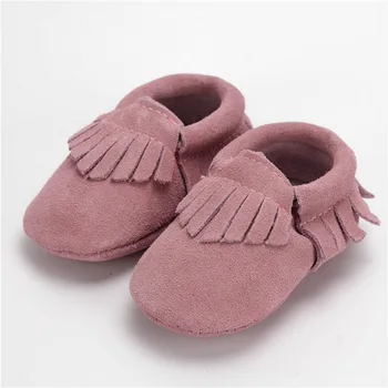 Piele de căprioară Prima Pietoni Nou-născut din Piele Franjuri Moi Jos pantofi pentru Copii Toddler Copii mocasini transport Gratuit
