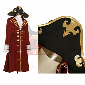 Pirate Captain Scarlet Șanț Costum Costum Adult, Barbati Costum de Pirat Personalizate