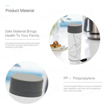 Plastic Izolat Alb Negru Tipografie Citate de Viață, Bucuria Copiilor Sticla de Apa de 300ml Cadou BPA Gratuit Personalizat Yoga Drinkware