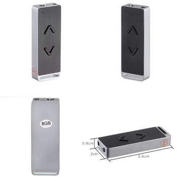 Portabil Mini 8GB Reportofon Aliaj HiFi Lossless Audio MP3 Player Flash Drive Multifunctional Reincarcabil Audio Recorder