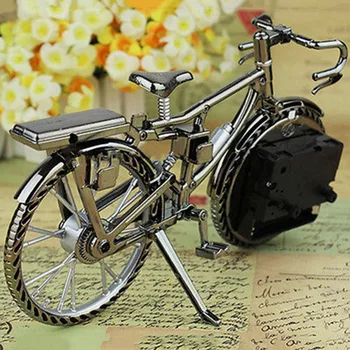 Portabil Mini Călătorie Cifră Arabă Bicicleta Retro Forma Birou Alarma Snooze Ceas Creative Convenabil Ceas Deșteptător Casa Si Gradina