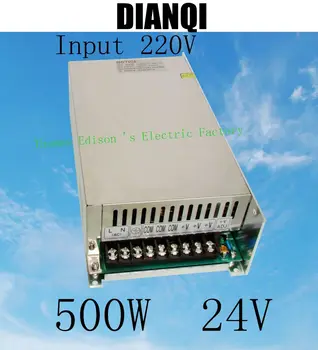 Power suply 24v 500w intrare 220v sau 110V ac la dc de alimentare ac dc de înaltă calitate led driver S-500-24