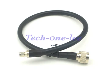 Prelungitor N bărbat să RP SMA Plug de sex feminin pin Conector RF coaxial adaptor de 50CM LMR400 Coadă cablu Transport Gratuit