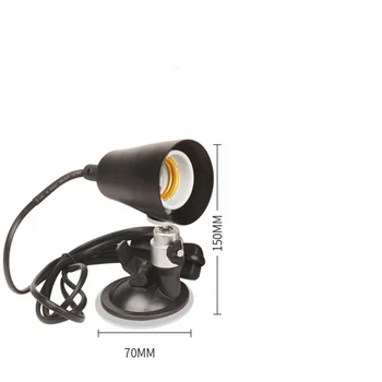 Profesionale de 360 de Grade de Rotație Acvariu Lampa pentru Reptile Hrana Cutie de Perete Aspirație E27 lampă titular