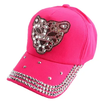 Promovarea populare, copiii hip hop leopard noutate capac de cristal stras lux băiat fată de vară snapback hat palarie de soare