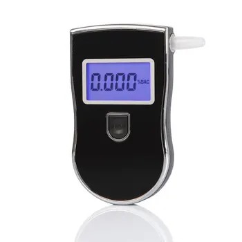 Puncte de vânzare fabrica Digitale Profesionale Respirația Alcool Tester LCD Alcool Analizor Respirația Etilotest Freesp+10buc Portavoci